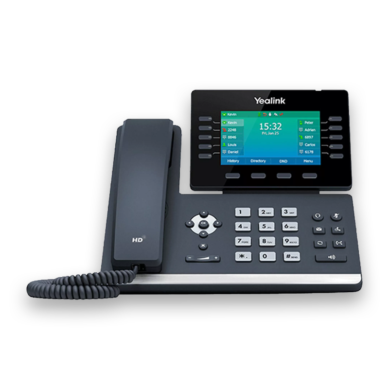 A Yealink VoIP phone used by 3CX systems